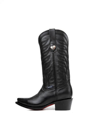 Carla Red Bottom Snip Toe Cowgirl Boot