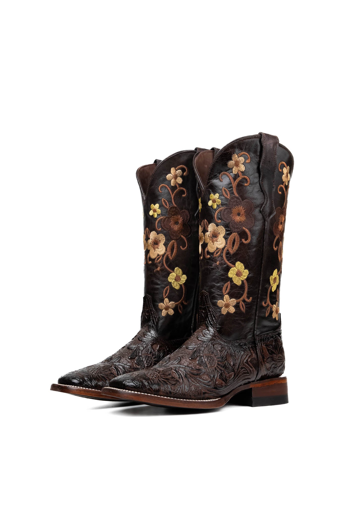 455 Paraiso Tooled Square Toe Cowgirl Boot
