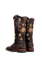 455 Paraiso Tooled Square Toe Cowgirl Boot
