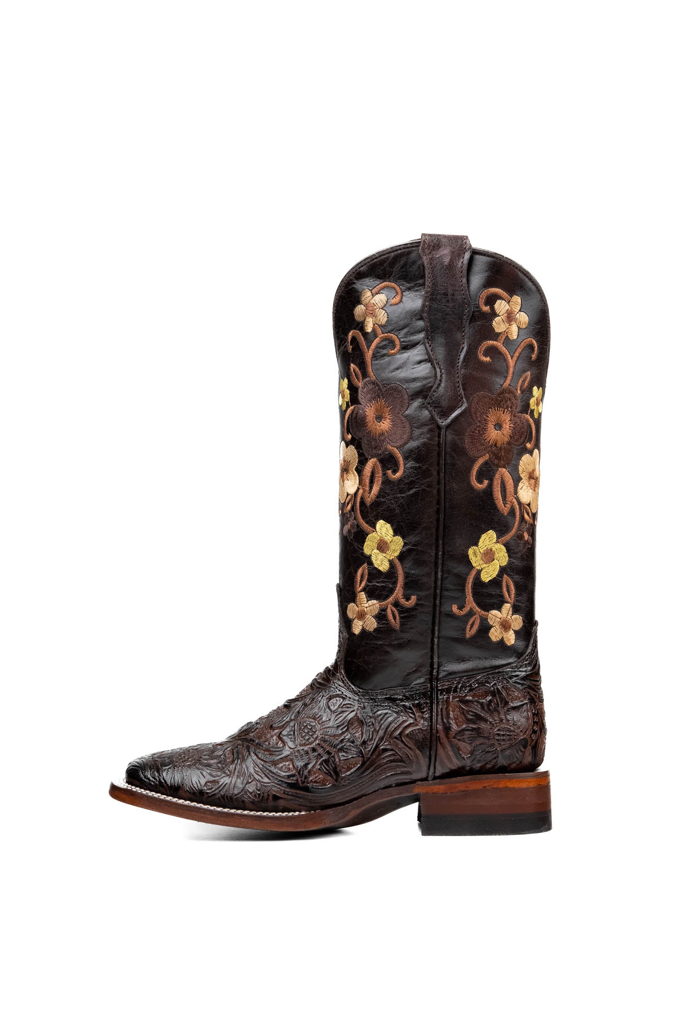 455 Paraiso Tooled Square Toe Cowgirl Boot
