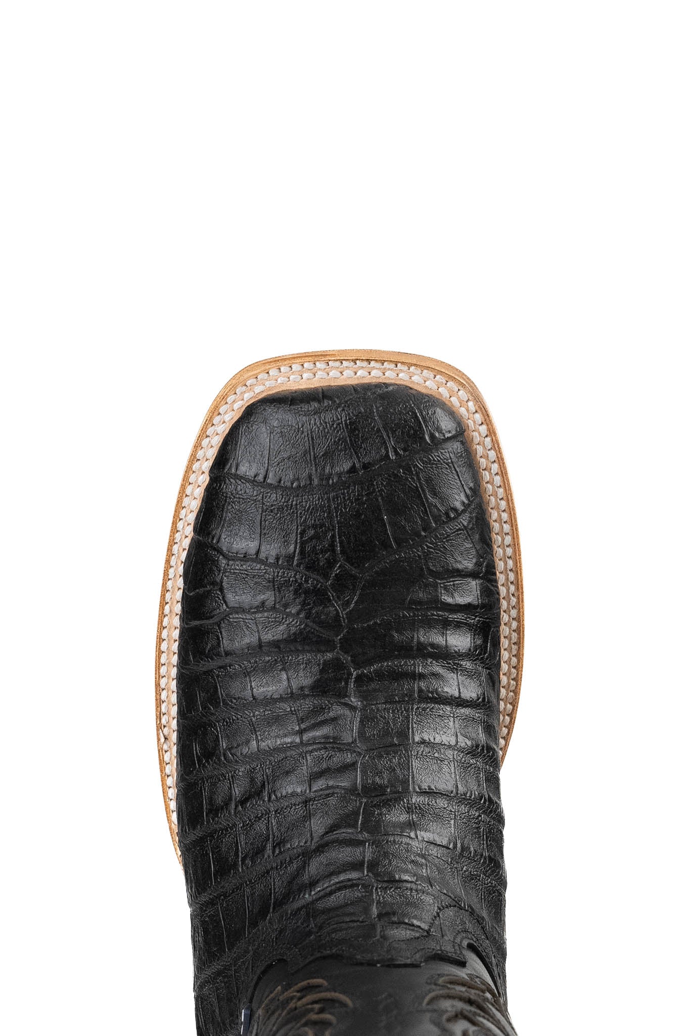Bruce Belly Caiman Square Toe Cowboy Boot