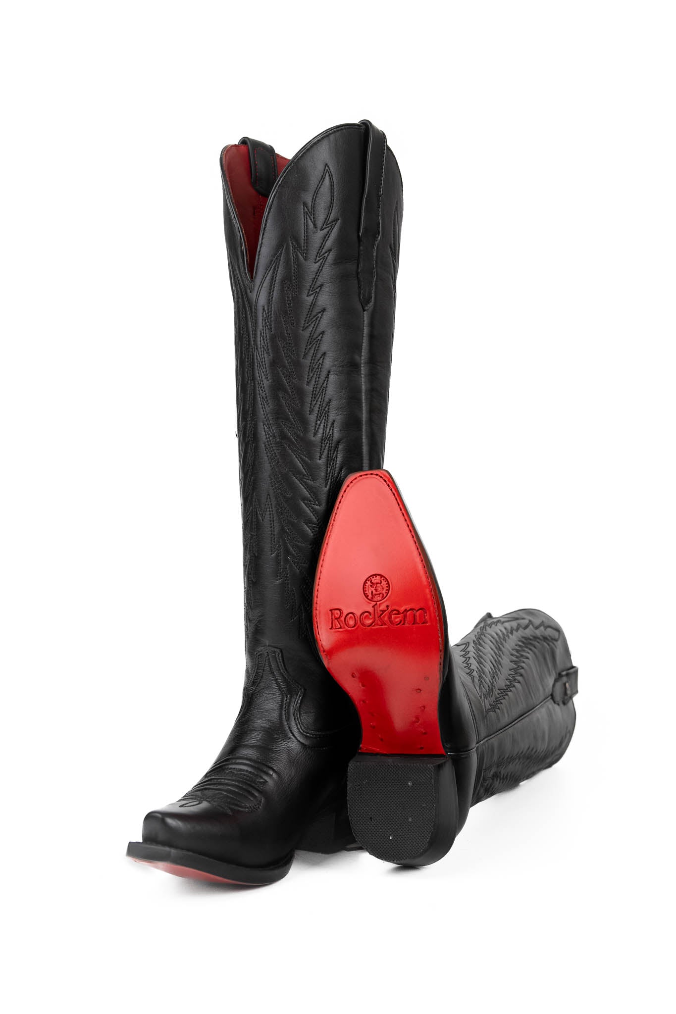 Valentina Tall Red Bottom Snip Toe Cowgirl Boot