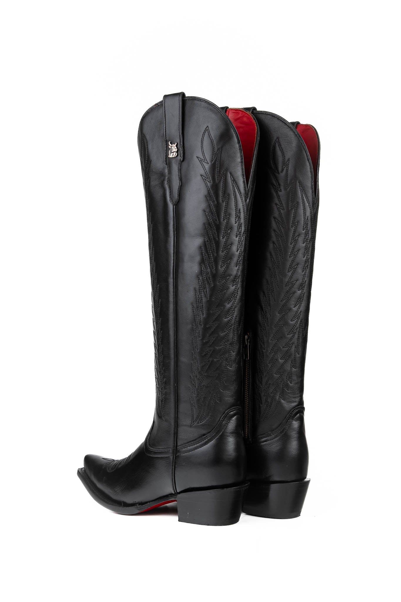 Valentina Tall Red Bottom Snip Toe Cowgirl Boot