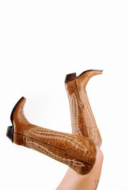 Gia Tall Wide Calf Snip Toe Cowgirl Boot