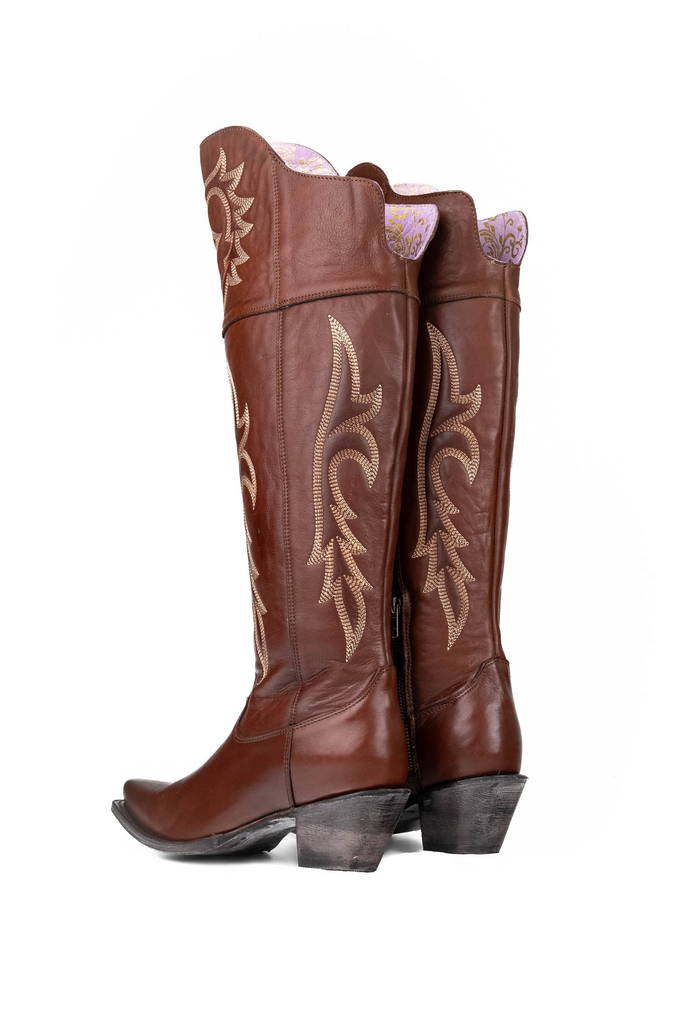 Jeimmy Knee High Snip Toe Cowgirl Boot
