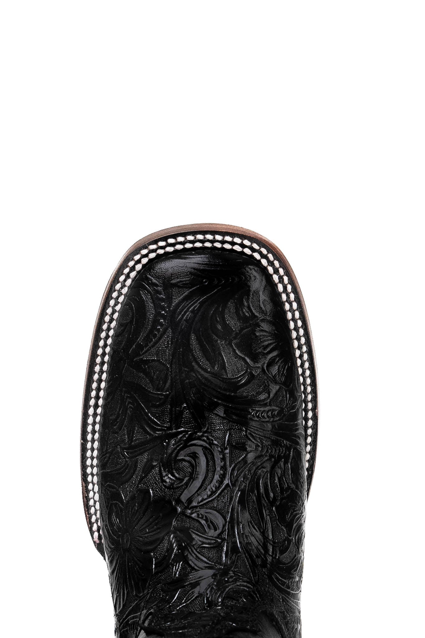 465 Flor De Luz Cincelado Red Bottom Square Toe Cowgirl Boot