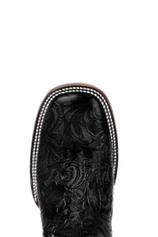 465 Flor De Luz Cincelado Red Bottom Square Toe Cowgirl Boot