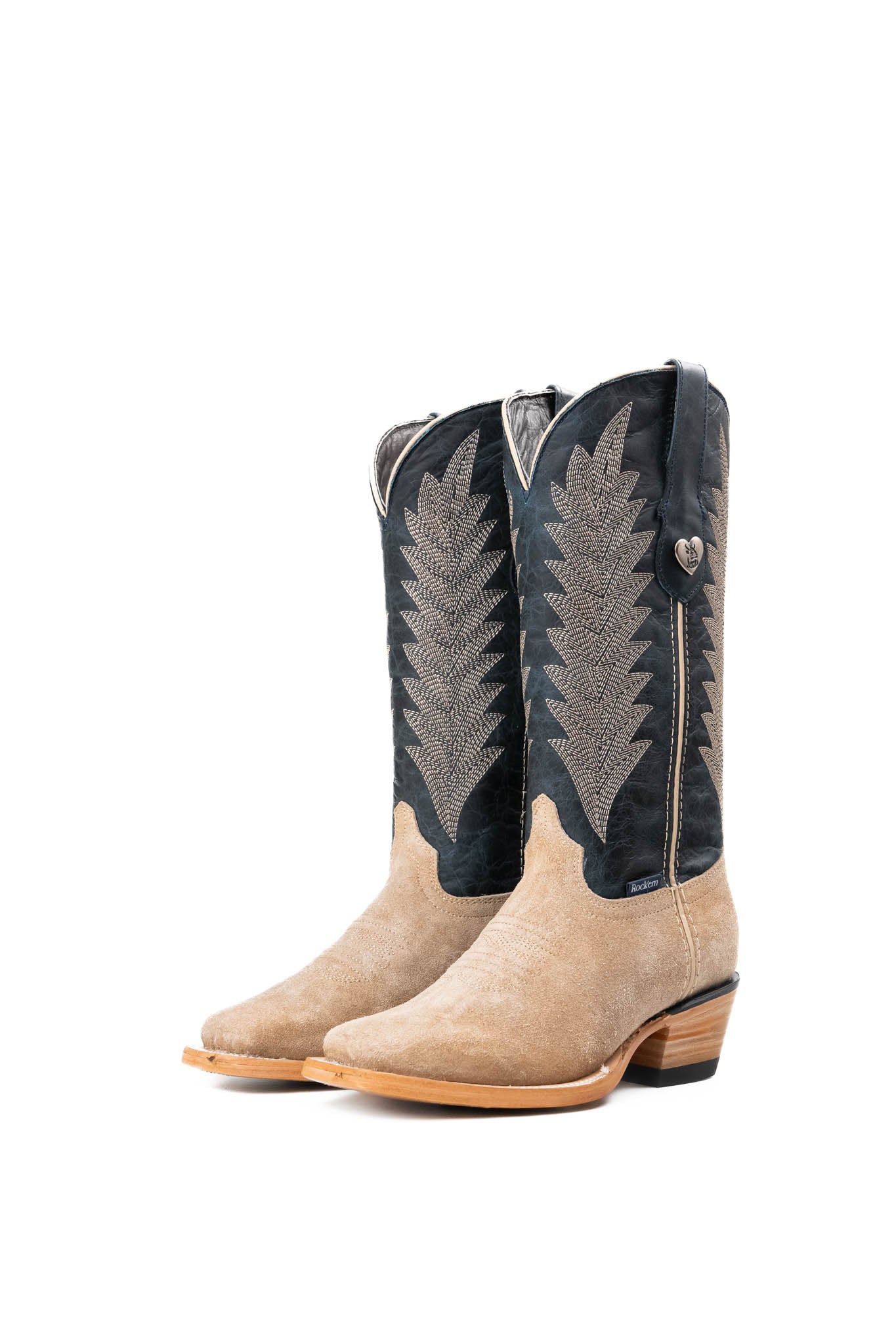 Sierra Roughout Frontier Toe Cowgirl Boot