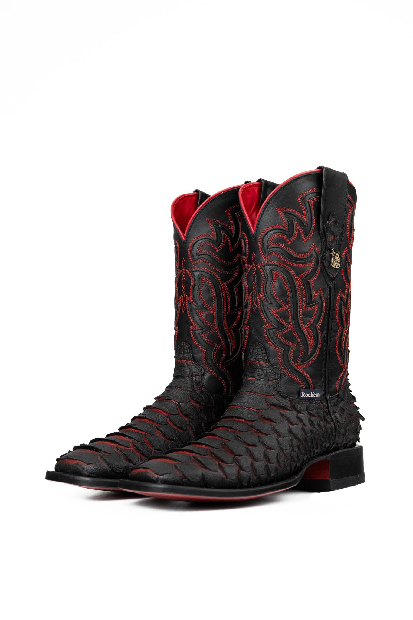 Python Botas Black Jack Mercadolibre Bruce Jumbo Python Red Bottom