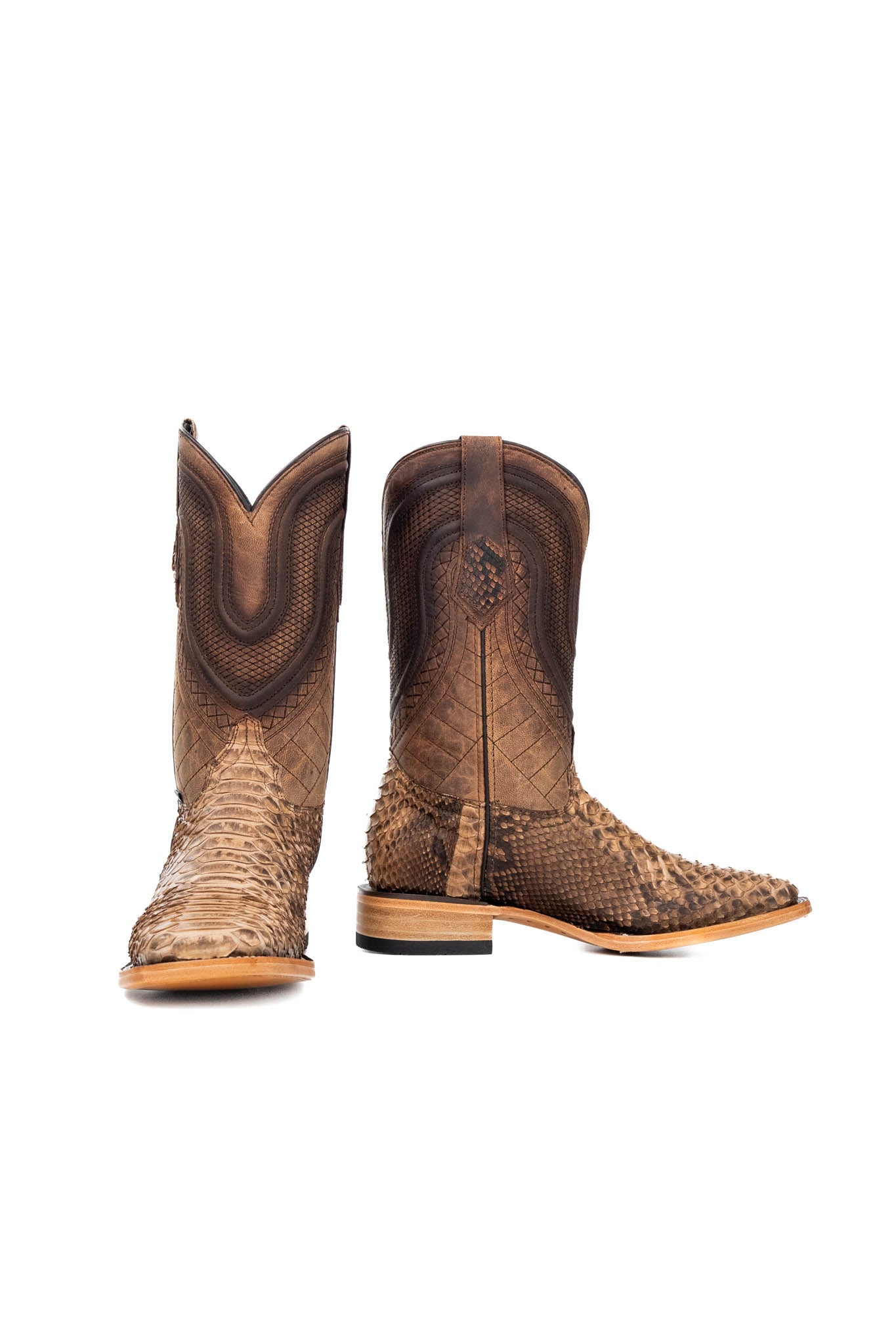 Lambeth Python Exotic Square Toe Cowboy Boot