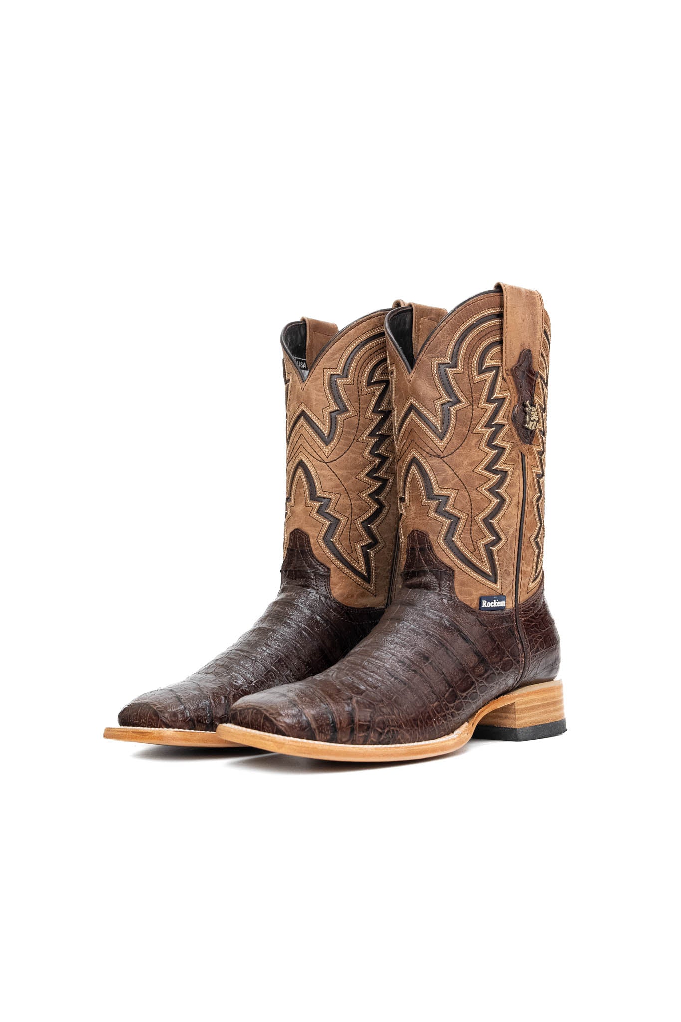Jameson Belly Caiman Square Toe Cowboy Boot FINAL SALE