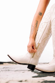 Julieta Knee High Tall Snip Toe Cowgirl Boot