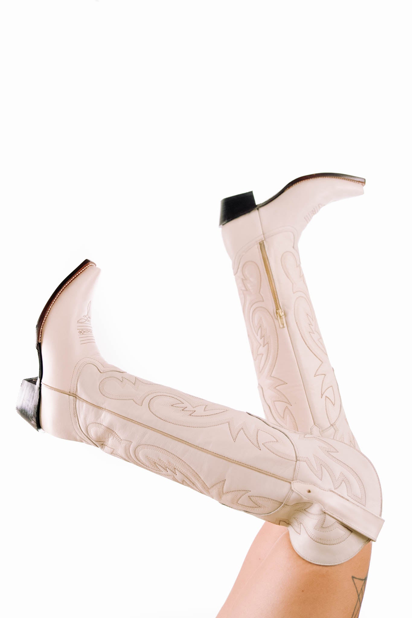 Julieta Knee High Tall Snip Toe Cowgirl Boot