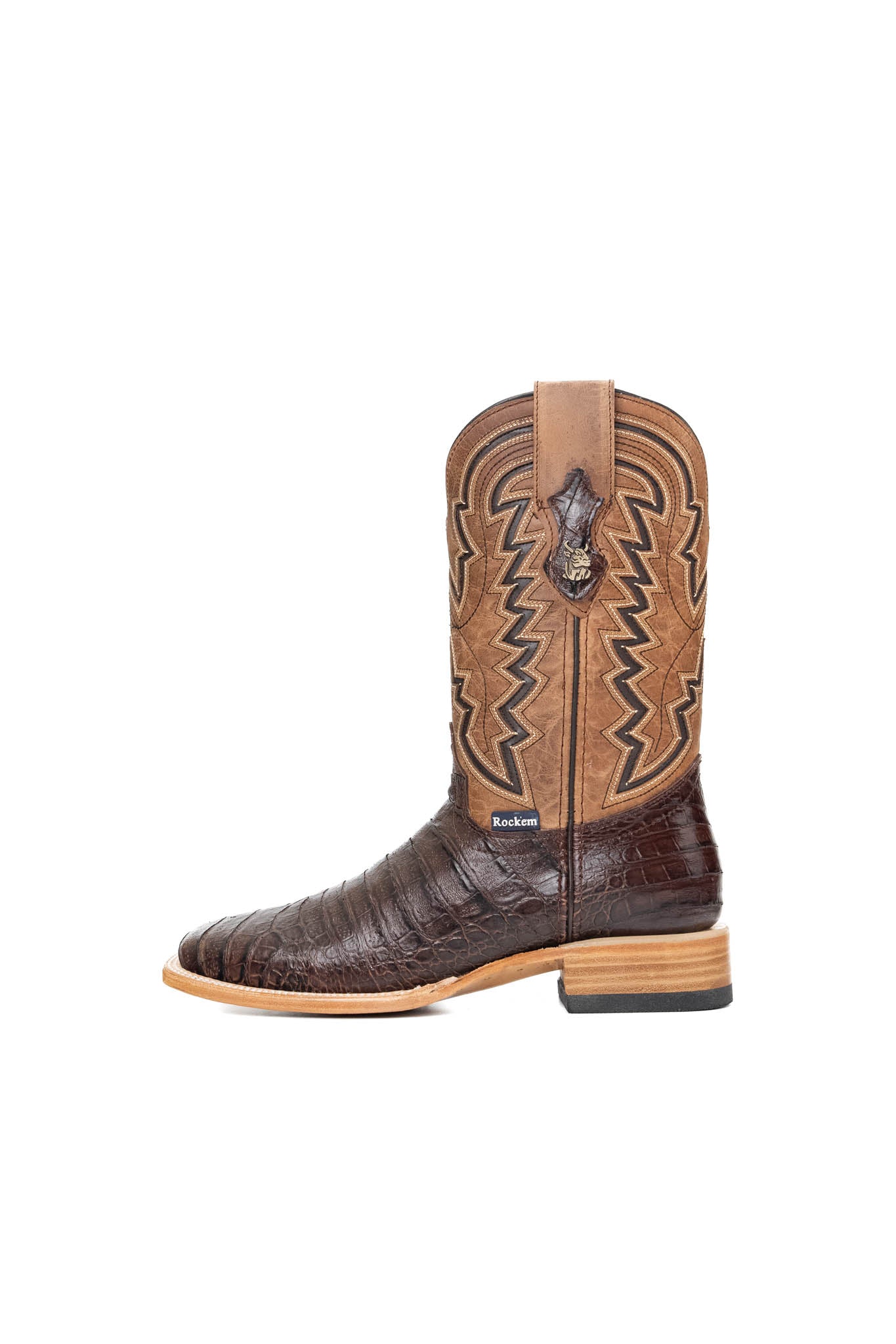 Jameson Belly Caiman Square Toe Cowboy Boot FINAL SALE
