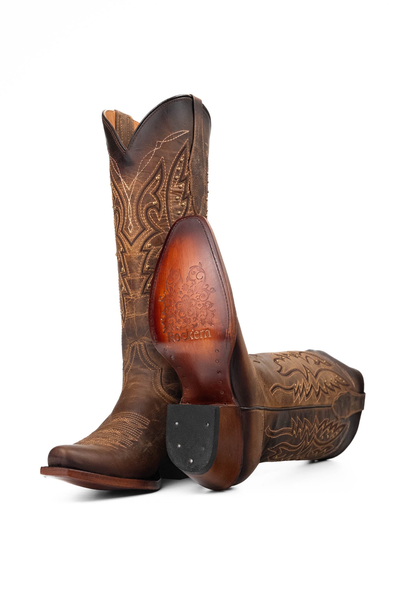Alexa Snip Toe Midi Cowgirl Boot