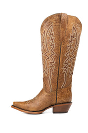 Alexa Midi Wide Calf Snip Toe Cowgirl Boot