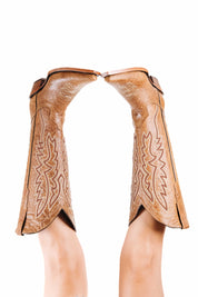 Alexa Midi Wide Calf Snip Toe Cowgirl Boot