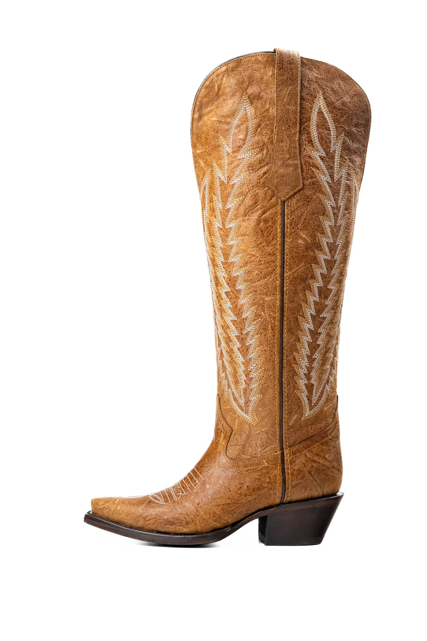 Gia Tall Wide Calf Snip Toe Cowgirl Boot