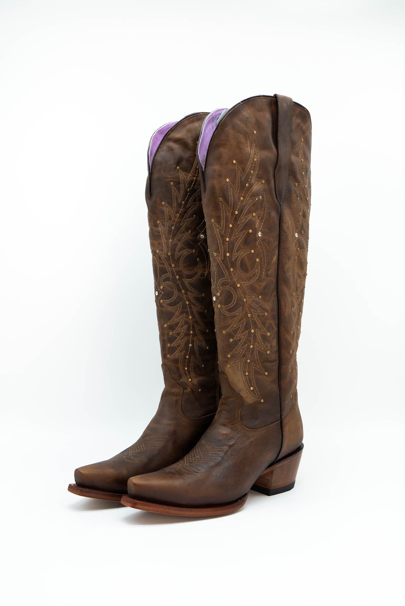 Paulina Tall Wide Calf Friendly Snip Toe Cowgirl Boot FINAL SALE