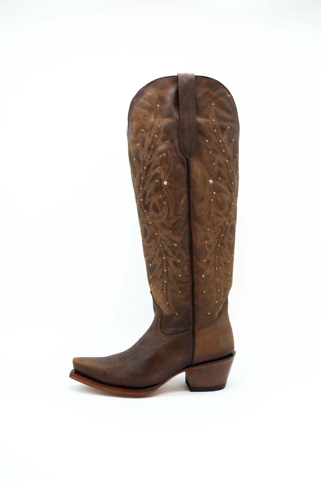 Paulina Tall Wide Calf Friendly Snip Toe Cowgirl Boot FINAL SALE