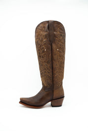Paulina Tall Wide Calf Friendly Snip Toe Cowgirl Boot FINAL SALE