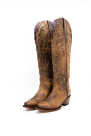 Paulina Tall Wide Calf Friendly Snip Toe Cowgirl Boot FINAL SALE