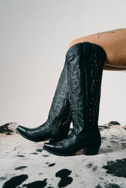 Paulina Tall Wide Calf Friendly Snip Toe Cowgirl Boot FINAL SALE