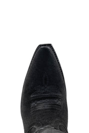 Presley Suede Midi Red Bottom Wide Calf Snip Toe Cowgirl Boot