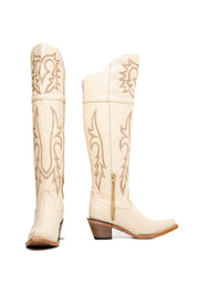 Jeimmy Knee High Snip Toe Cowgirl Boot