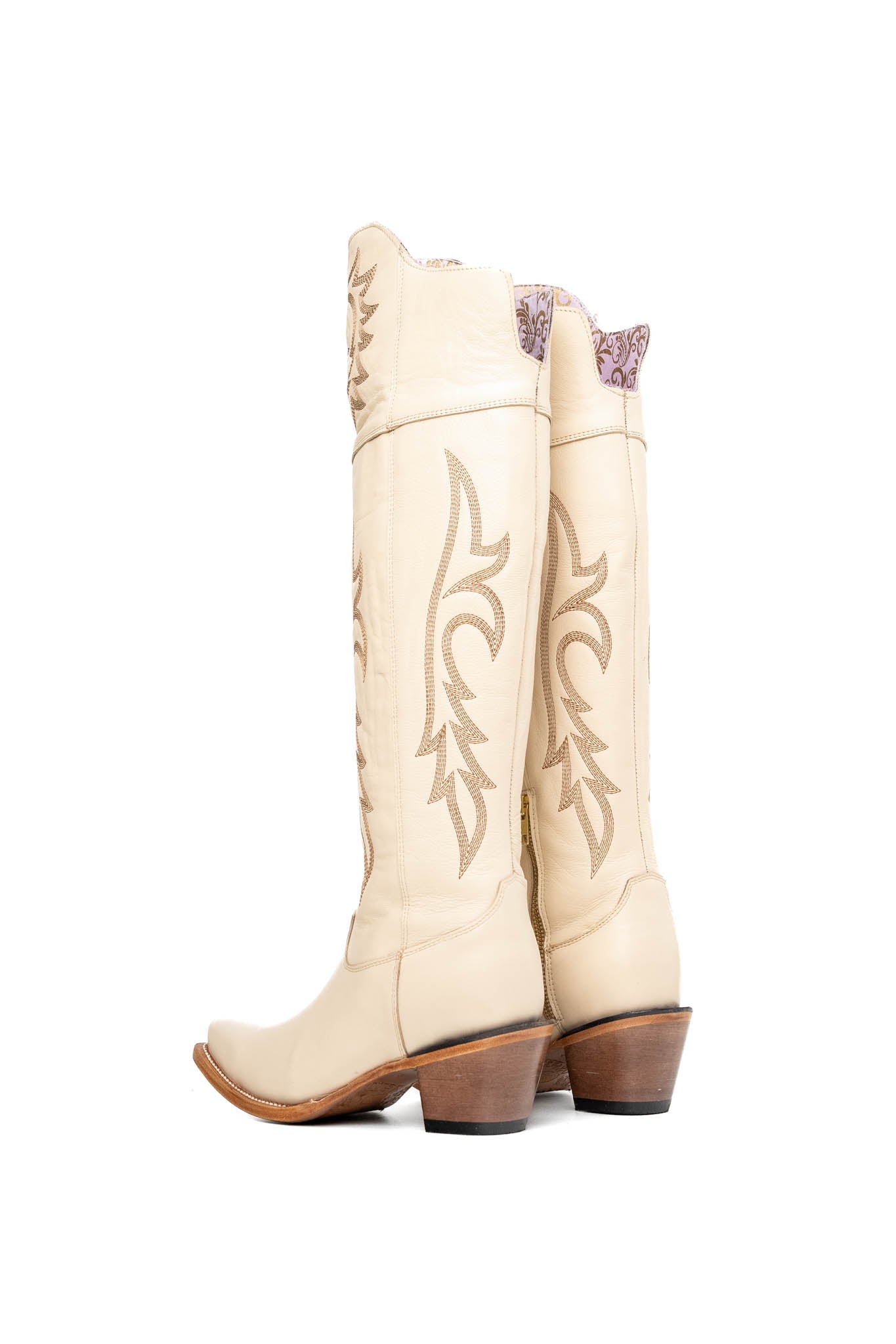 Jeimmy Knee High Snip Toe Cowgirl Boot