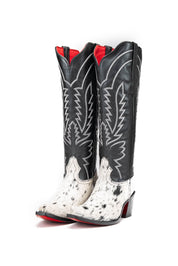 Bianca Tall Red Bottom Cowhide Snip Toe Cowgirl Boot Size 7.5 Box Q8
