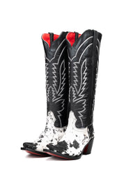 Bianca Tall Red Bottom Cowhide Snip Toe Cowgirl Boot Size 8 Box Q10