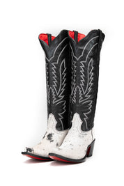 Bianca Tall Red Bottom Cowhide Snip Toe Cowgirl Boot Size 8 Box Q11