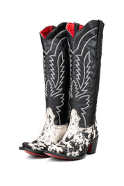 Bianca Tall Red Bottom Cowhide Snip Toe Cowgirl Boot Size 9 Box Q16