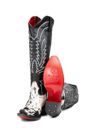 Bianca Tall Red Bottom Cowhide Snip Toe Cowgirl Boot Size 9 Box Q16