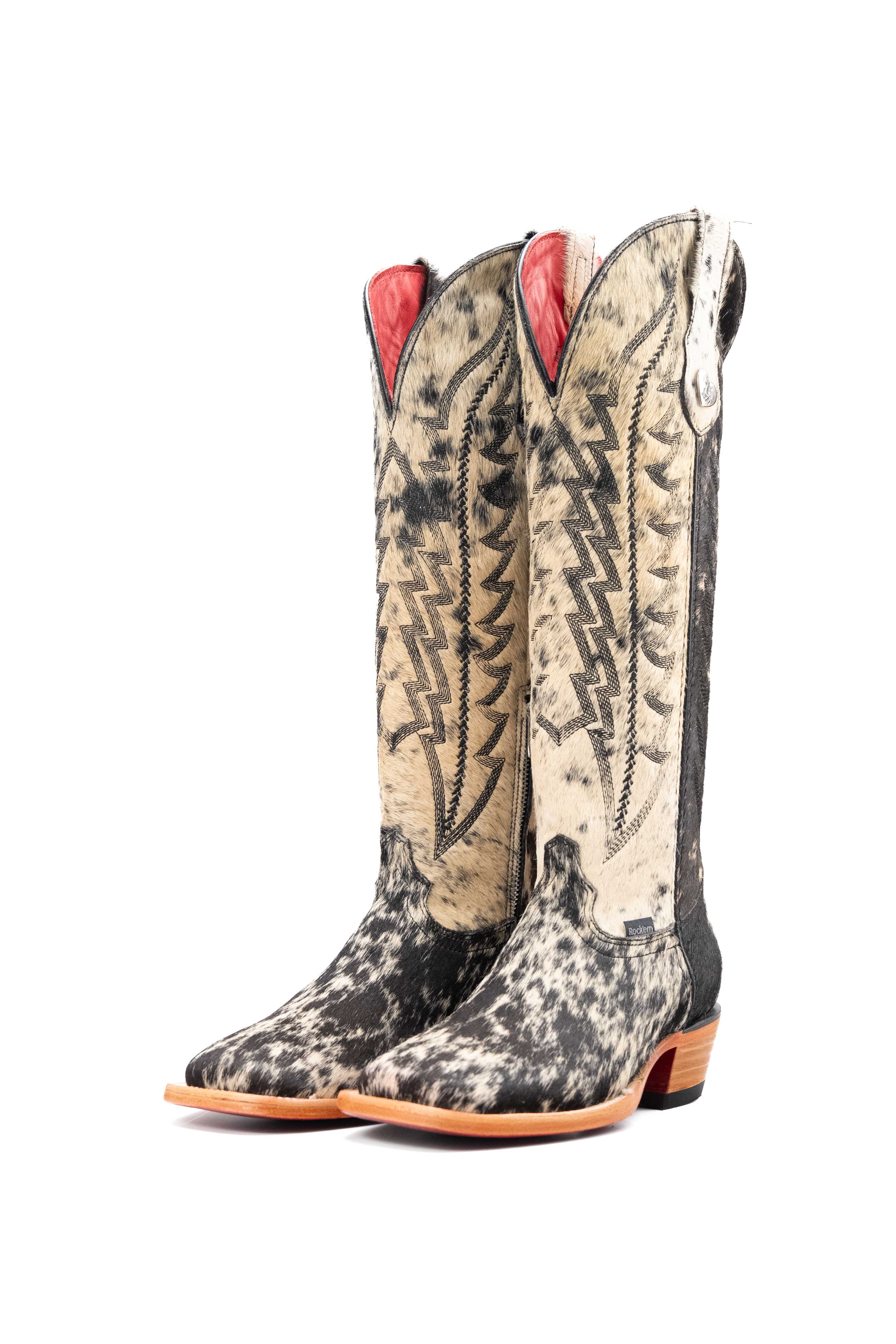 Women's Tall Red Bottom Square Toe Cowgirl Boot Size 6.5 Box PW5