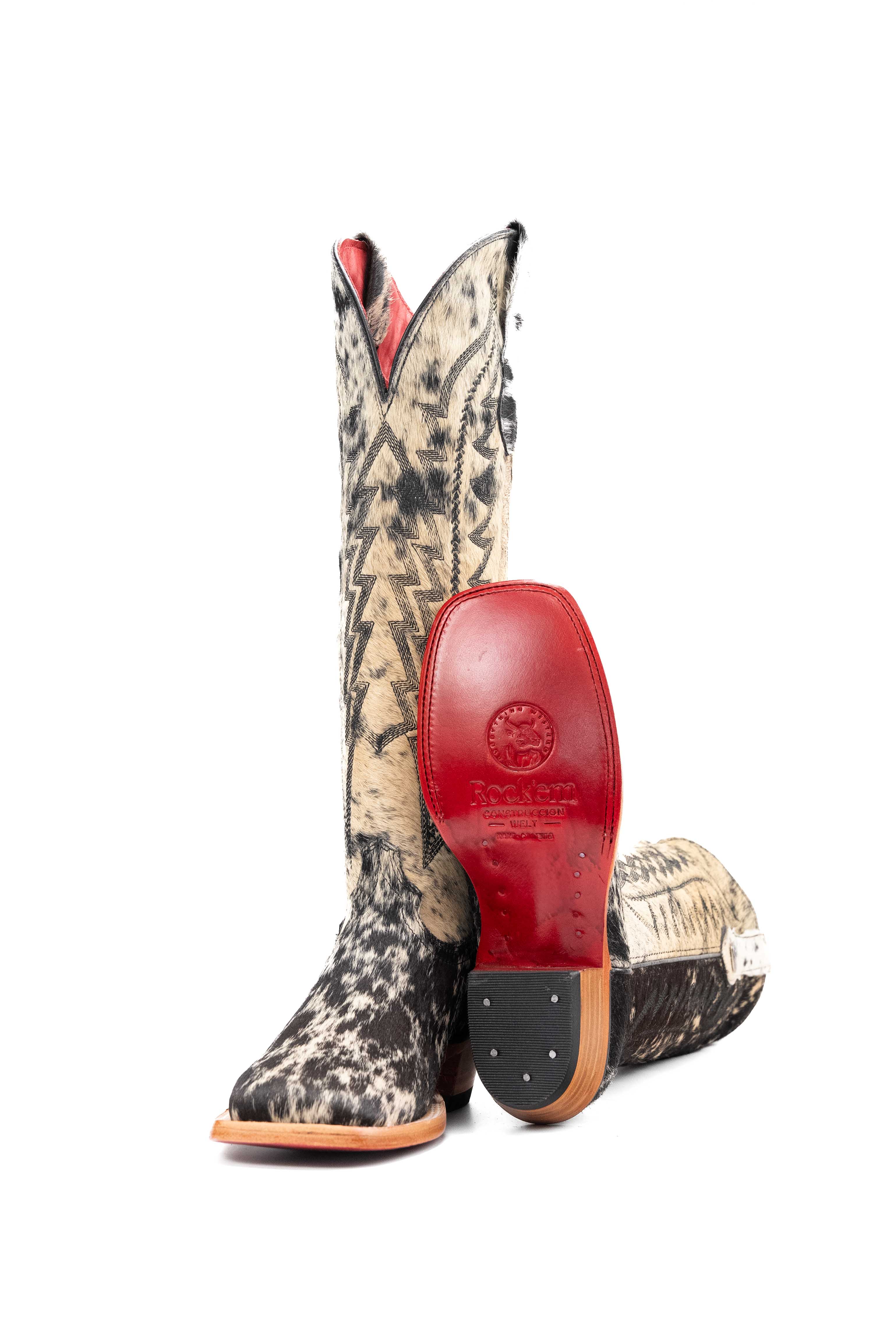 Women's Tall Red Bottom Square Toe Cowgirl Boot Size 6.5 Box PW5