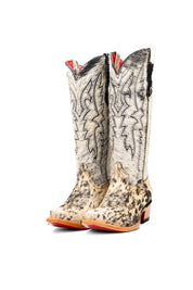 Alexa Cowhide Red Bottom Snip Toe Cowgirl Boot Size 7 Box RW48