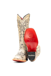 Alexa Cowhide Red Bottom Frontier Toe Cowgirl Boot Size 7 Box RW49