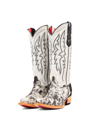 Alexa Cowhide Red Bottom Snip Toe Cowgirl Boot Size 7.5 Box RW50