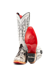 Alexa Cowhide Red Bottom Snip Toe Cowgirl Boot Size 7.5 Box RW50