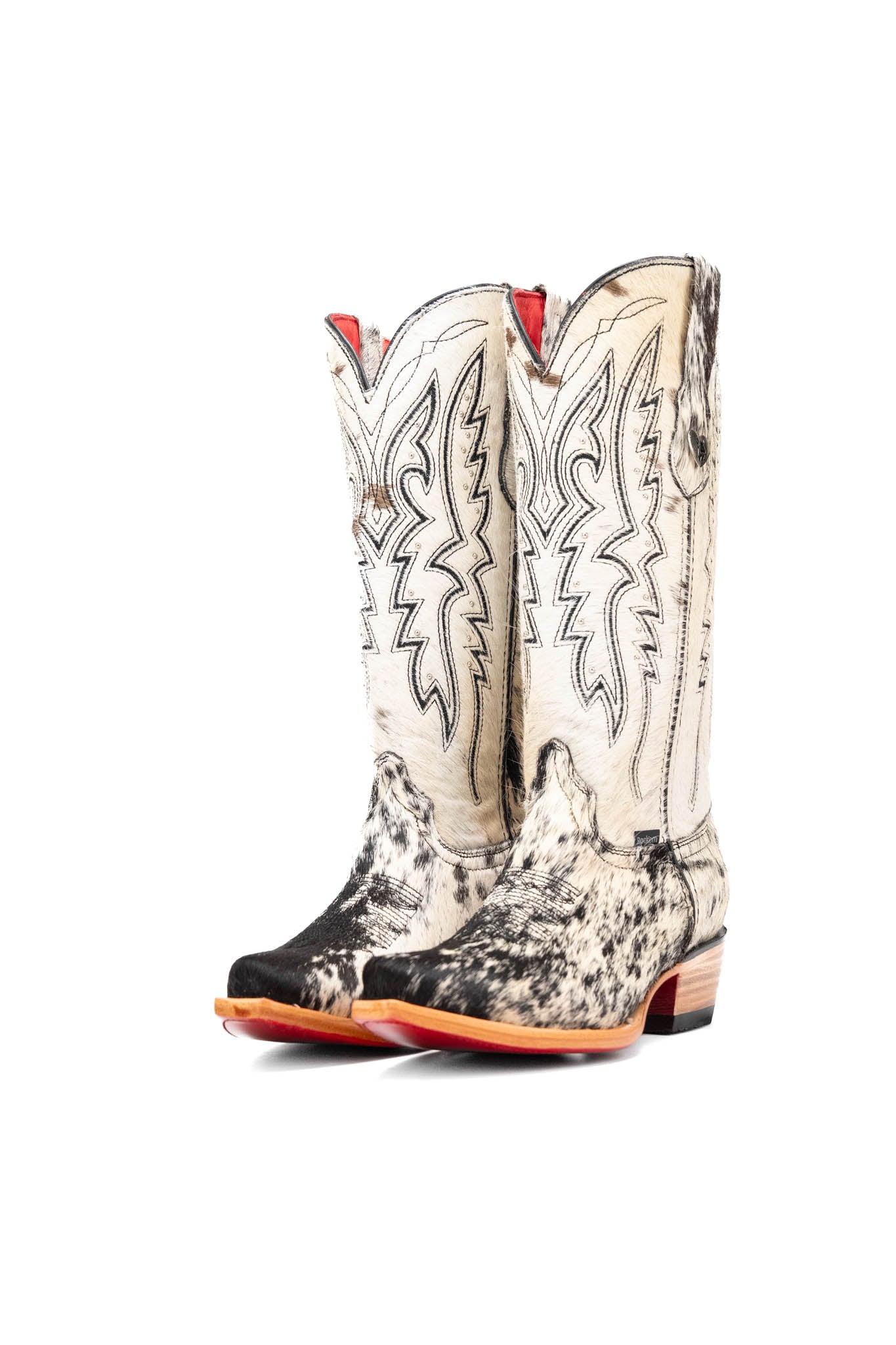 Alexa Cowhide Red Bottom Snip Toe Cowgirl Boot Size 7.5 Box RW51