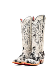 Alexa Cowhide Red Bottom Snip Toe Cowgirl Boot Size 8 Box RW54