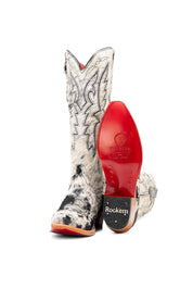 Alexa Cowhide Red Bottom Snip Toe Cowgirl Boot Size 8 Box RW54