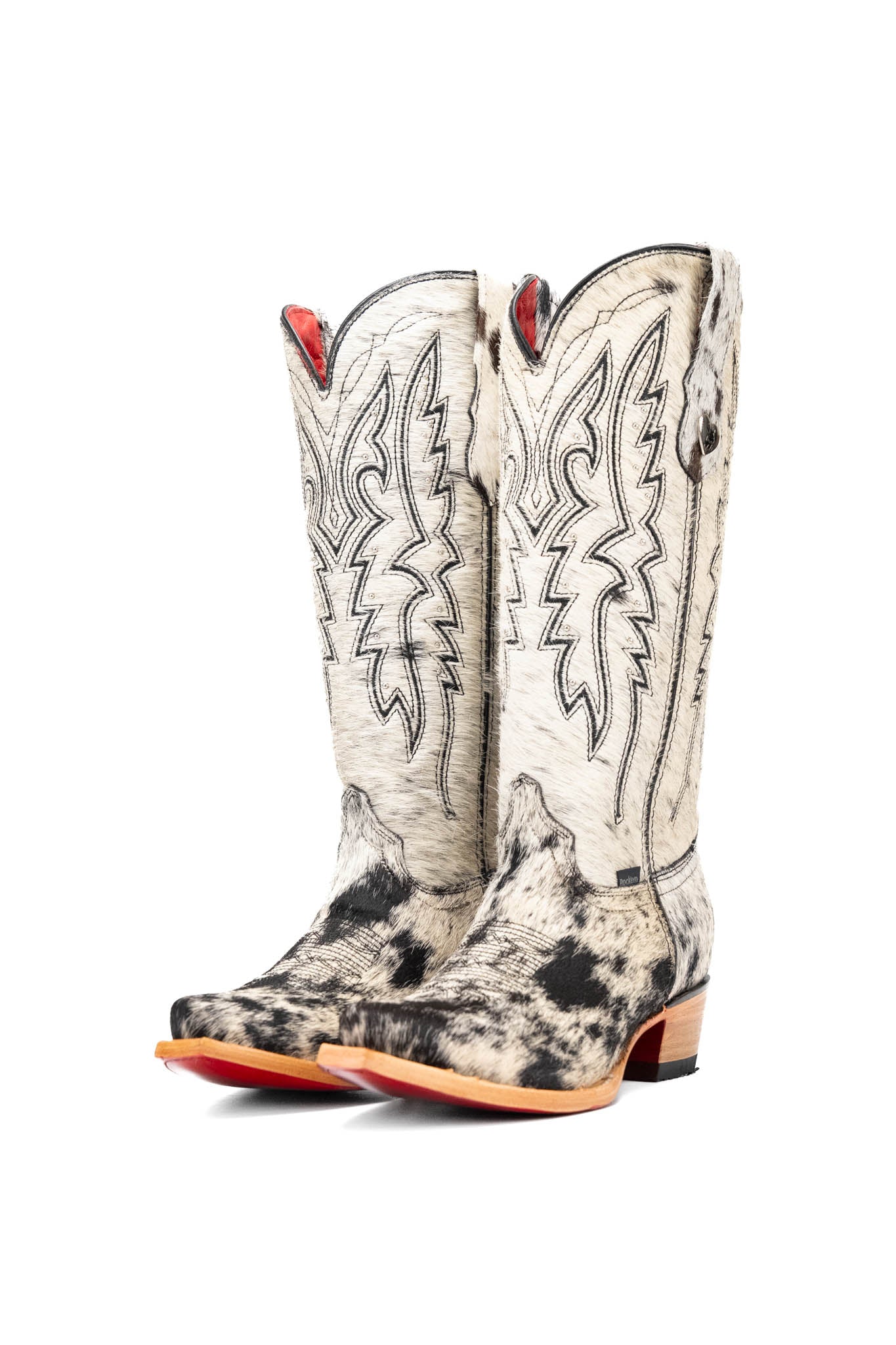 Alexa Cowhide Red Bottom Snip Toe Cowgirl Boot Size 8 Box RW55
