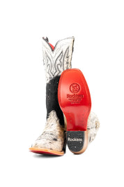 Alexa Cowhide Red Bottom Frontier Toe Cowgirl Boot Size 9 Box RW59