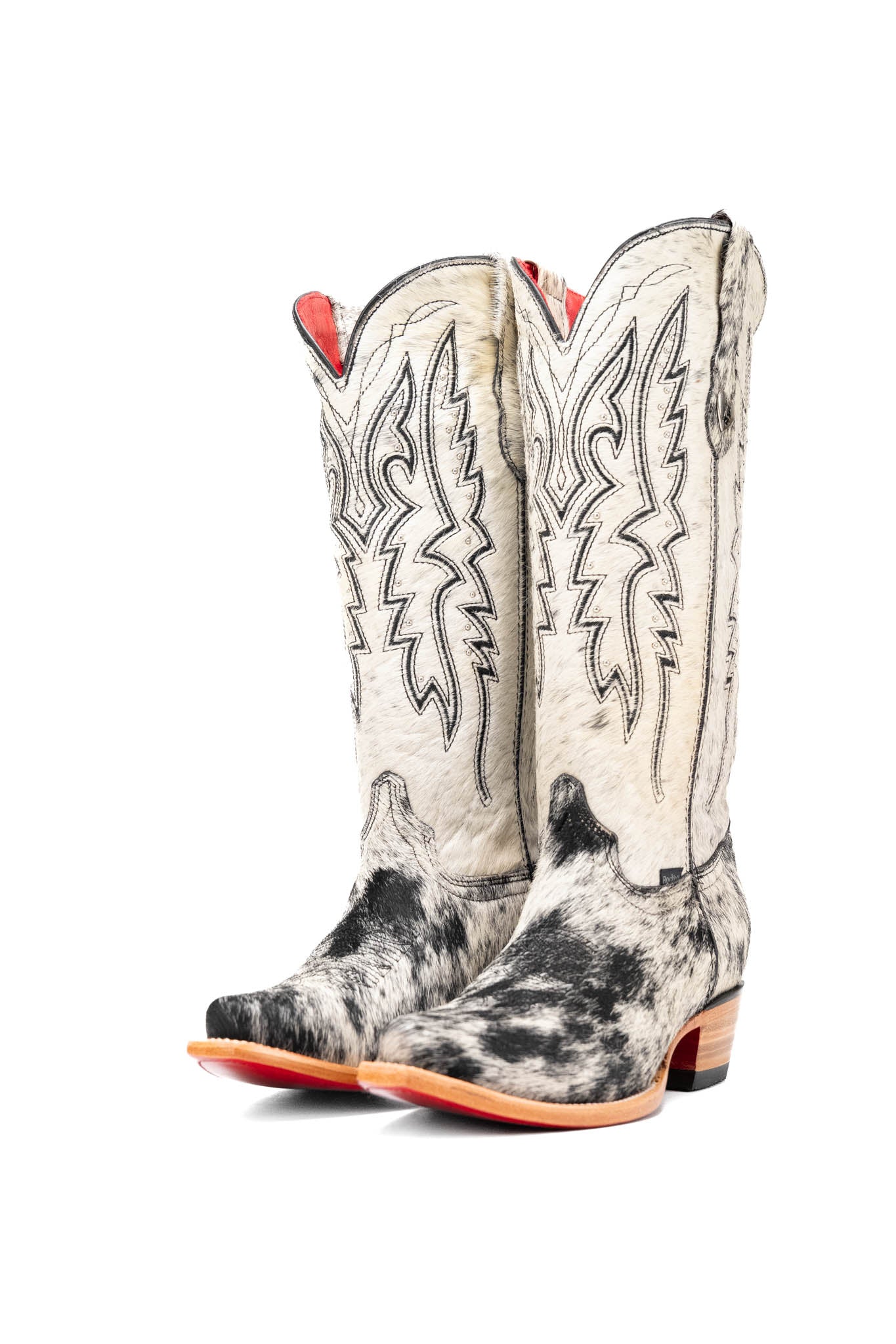 Alexa Cowhide Red Bottom Snip Toe Cowgirl Boot Size 9 Box RW60