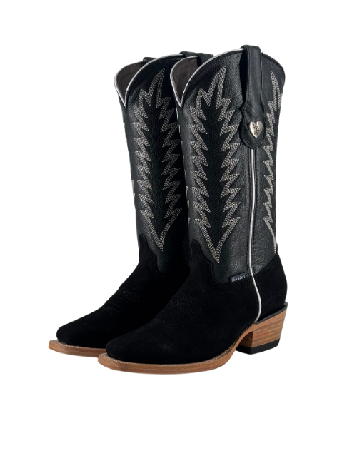 Sierra Roughout Frontier Toe Cowgirl Boot