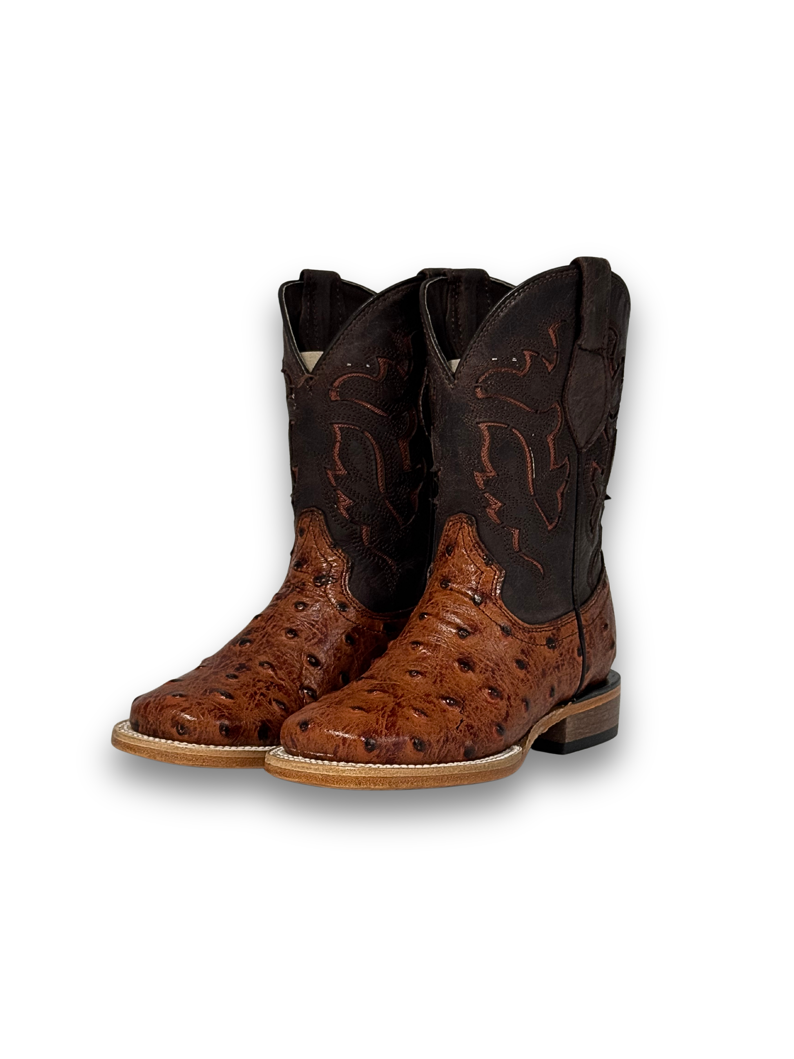 Little Bruce Ostrich Cowboy Boot