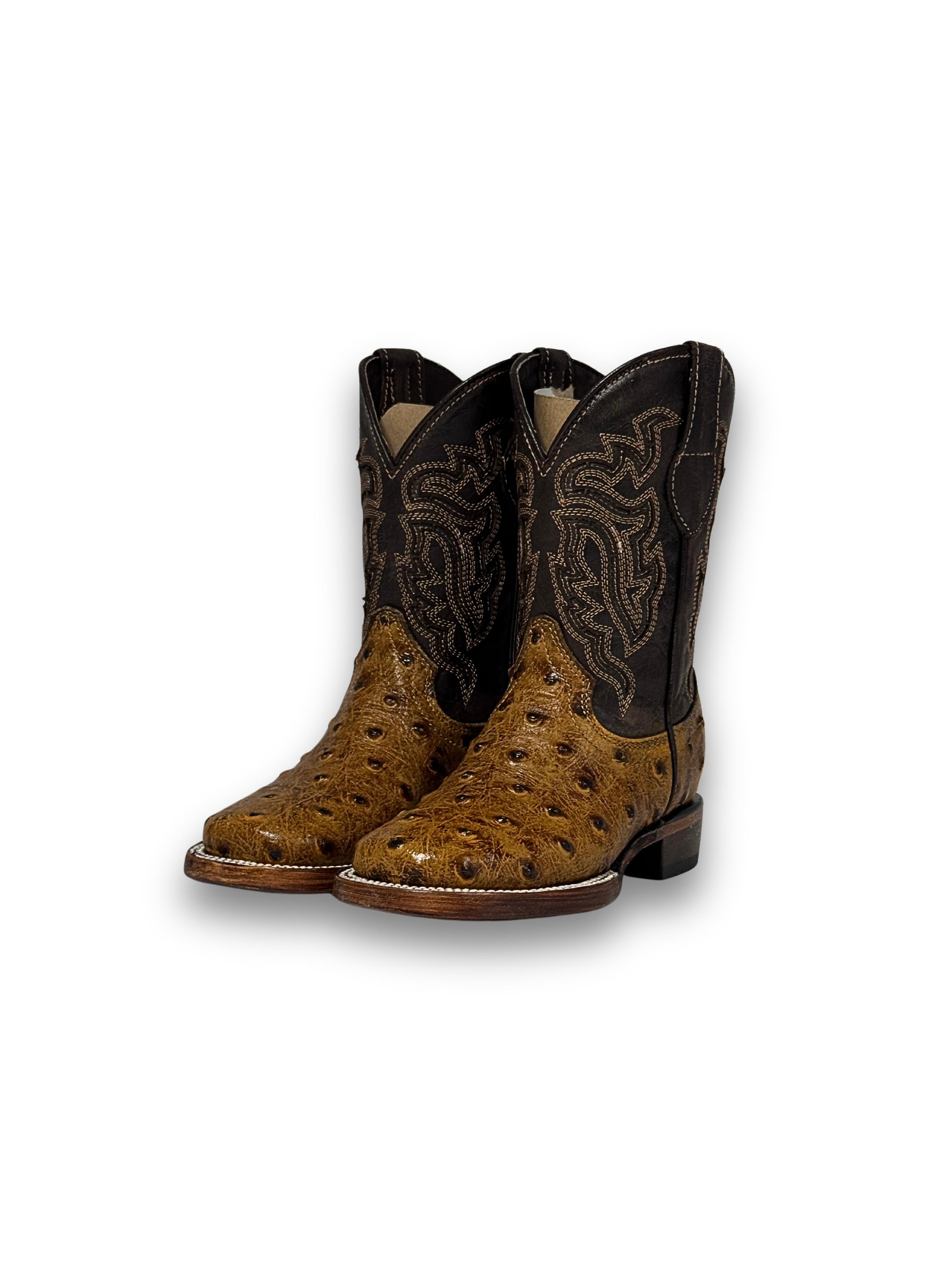Little Bruce Ostrich Cowboy Boot